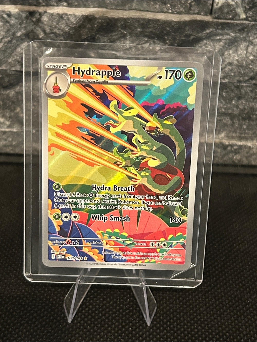 Pokemon Hydrapple 188/182 Illustration Rare Holo from Destined Rivals Set M/NM